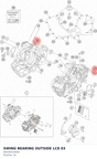 Diagram preview: SWING BEARING OUTSIDE LC8   03 (60030010000)