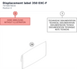 Diagram preview: Displacement label 350 EXC-F (79708078030)