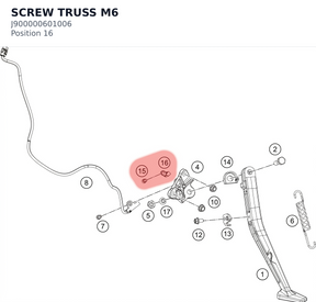 Diagram preview: SCREW TRUSS M6 (J900000601006)
