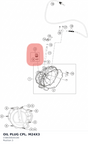 Diagram preview: OIL PLUG CPL. M24X3 (C58030020100)