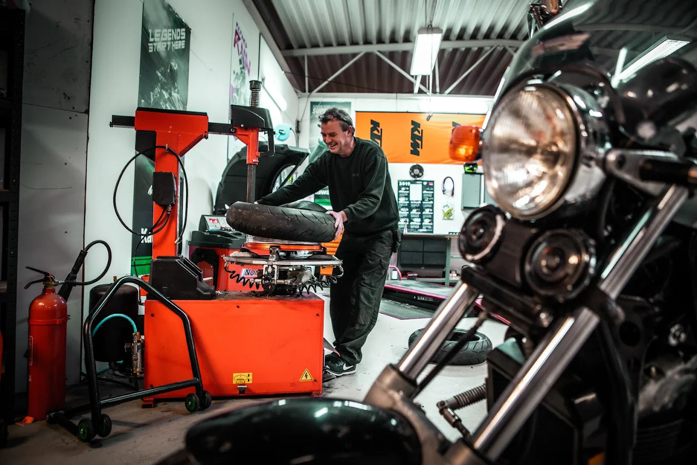 bytte av mc dekk stavanger