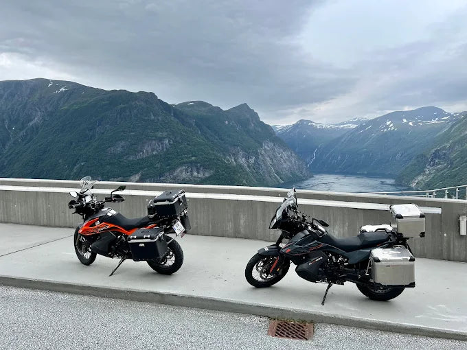 norwegian fjords motorbike